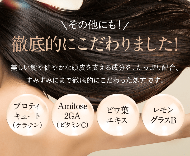 さらにPerle Savonトリートメントはシリコンのバリアでドライヤーの熱から髪を守る